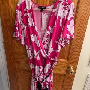 Pink floral Lane Bryant dress